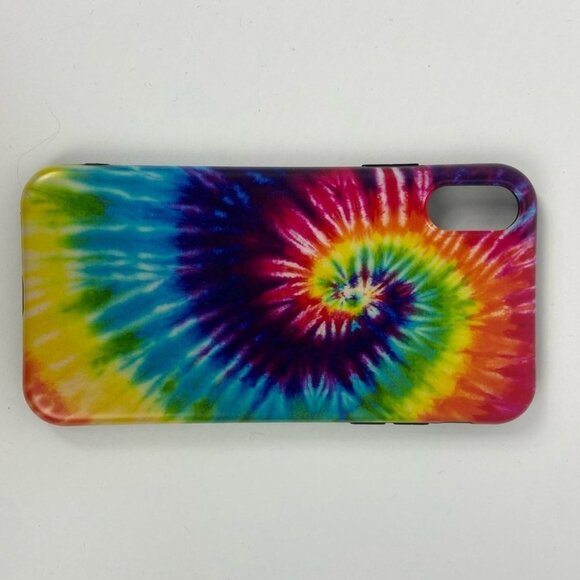 Tie Dye Phone Case iPhone X Psychedelic Bright Flexible Stretch Hippie Bohemian - Picture 12 of 13